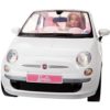 Barbie baba Fiat 500 kisautóval
