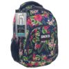 BackUp 4 rekeszes ergonomikus iskolatáska, hátizsák – Trópusi virágok