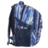 BackUp ergonomikus iskolatáska, hátizsák 3 rekeszes – Kék ecsetvonások