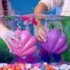 Bloopies Mókás minisellők – meglepetés sellő játékszett lila