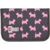 St. Right kutyás kihajtható tolltartó – Pink doggies
