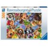 Ravensburger 500 db-os puzzle – Állati szelfi