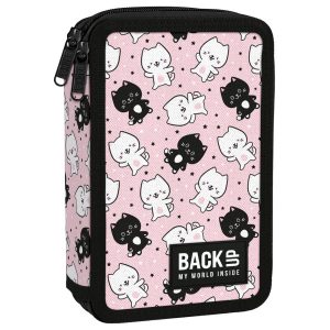 BackUp cicás emeletes tolltartó, felszerelt – Pink Cats