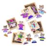 Eichhorn fa puzzle – Öltöztethető macik