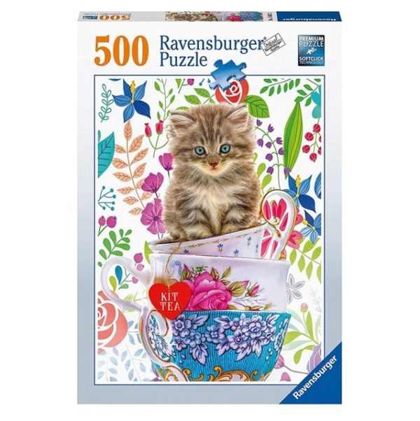 Ravensburger 500 db-os puzzle - Kiscica csészében