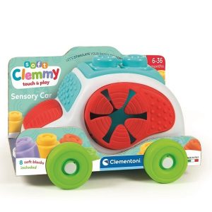 Clemmy Baby autó puha építőkockákkal