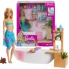 Barbie Feltöltődés – Habfürdő játékszett babával és káddal