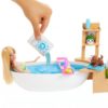 Barbie Feltöltődés – Habfürdő játékszett babával és káddal