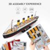 CubicFun 3D LED puzzle 266 db-os Titanic