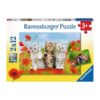 Ravensburger cicás puzzle 2×12 db-os – Kiscicák
