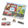 Melissa & Doug Hangos puzzle – Tűzoltóállomás