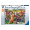 Ravensburger kutyás puzzle 500 db-os – Kutyák a kertben