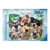 Ravensburger puzzle 500 db-os – Selfies: Boldog kutyák