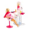Barbie baba szobával játékszett – fodrászat
