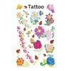 Színes virágok tetoválás matrica – Avery