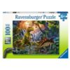 Ravensburger puzzle 100 db-os XXL – Dinoszaurusz oázis