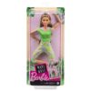 Barbie – Hajlékony jógababa zöld ruhában