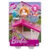 Barbie kerti játékszett kisállattal – kutyaház kutyussal