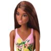 Beach Barbie – Barbie baba sárga virágos fürdőruhában
