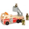 Melissa & Doug fa járművek – Létrás tűzoltóautó