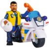 Sam a tűzoltó rendőrségi motor figurával és kiegészítőkkel