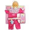 New Born Bonus Set ruha játékbabára kiegészítőkkel – pink