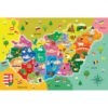 Trefl Oktató puzzle – Magyarország térképe