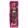 Barbie Fashionistas molett baba kockás ruhában – 161-es