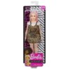 Barbie Fashionistas molett baba párduc mintás ruhában – 109-es
