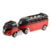 Hot Wheels Track Stars – Custom Volkswagen szállítóautó piros-fekete