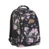 Budmil virágos iskolatáska, hátizsák – Pink-fekete
