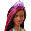 Barbie Dreamtopia hercegnő baba barna bőrű