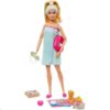 Barbie Feltöltődés játékszett babával és kutyussal – Wellness