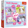 Trefl Cicás puzzle 4 az 1-ben – Vicces cicák