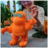 Jiggly Pets riszáló állatok – TanTan a narancssárga orangután
