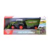 Dickie Fendt Micro Farm – Traktor tolólapáttal és utánfutóval 15 cm