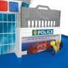 Dickie Rendőr- és tűzoltóállomás kisautókkal és vízágyúval