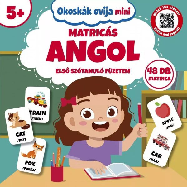 Értékcsökkentett – Okoskák ovija mini – Első angol szótanuló füzetem matricákkal