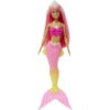 Barbie Dreamtopia sellő baba – rózsaszín/sárga uszonnyal