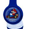 Super Mario KIDS interaktív fejhallgató – Mariokart kék