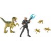 Jurassic World 3 Világuralom dinó és játékfigura szett – Dr. Ian Malcolm & Velociraptor