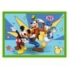 Mickey egér puzzle 4 az 1-ben Trefl – Barátokkal vidáman