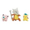 Pokémon figura szett 3 db-os – Cyndaquil, Jigglypuff, Mardwak