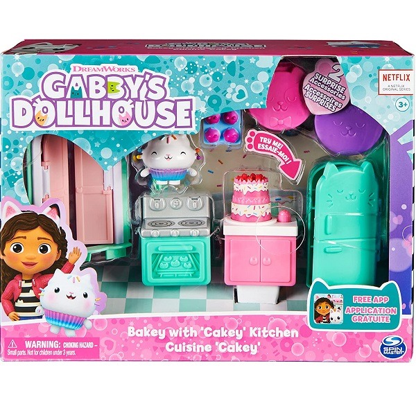 Gabby's Dollhouse Cakey cica konyhája játékszett