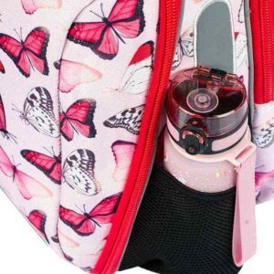 Baagl ergonomikus iskolatáska, merevfalú – Red Butterfly