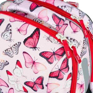 Baagl ergonomikus iskolatáska, merevfalú – Red Butterfly