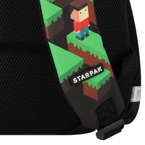 Starpak ergonomikus iskolatáska, hátizsák – Pixel Game Diagonal