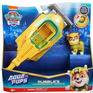Mancs őrjárat Aqua Pups Rubble átalakuló járműve figurával