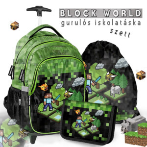 Paso gamer gurulós iskolatáska SZETT – Block World