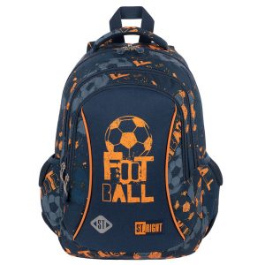 St. Right focis iskolatáska, hátizsák mellpánttal – Soccer Balls